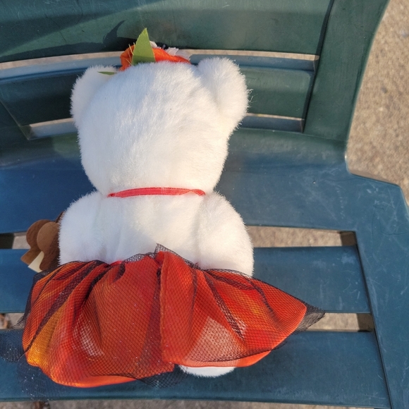 Robert Raikes Bear Flower Fairies Orange Wings Autumn Adorable 10" Tall NWT - Picture 4 of 7